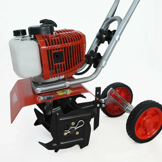 HECHT 752 Motobineuse Moteur 2 temps Fraiseuse Houe Jardin Houe du cultivateur 16 couteaux 14.3 kg largeur travail 25cm 9000tr/min - Miniature 3