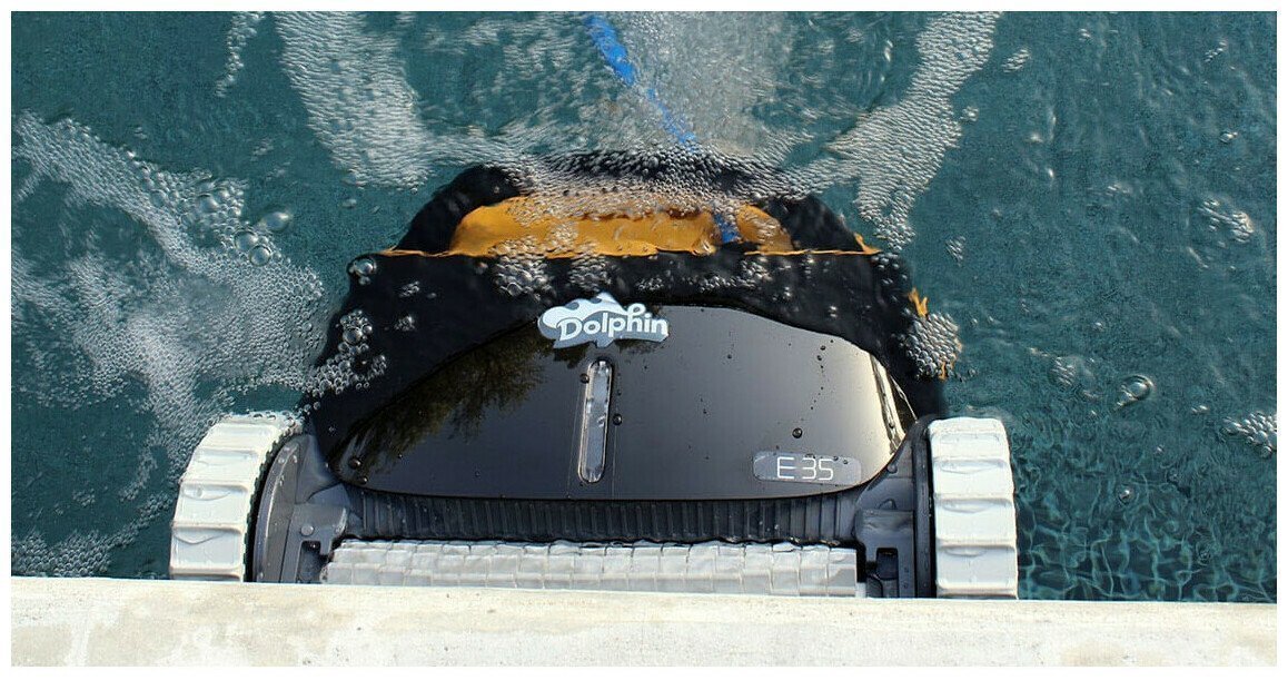 Robot piscine Dolphin E35 avec chariot - Miniature 4